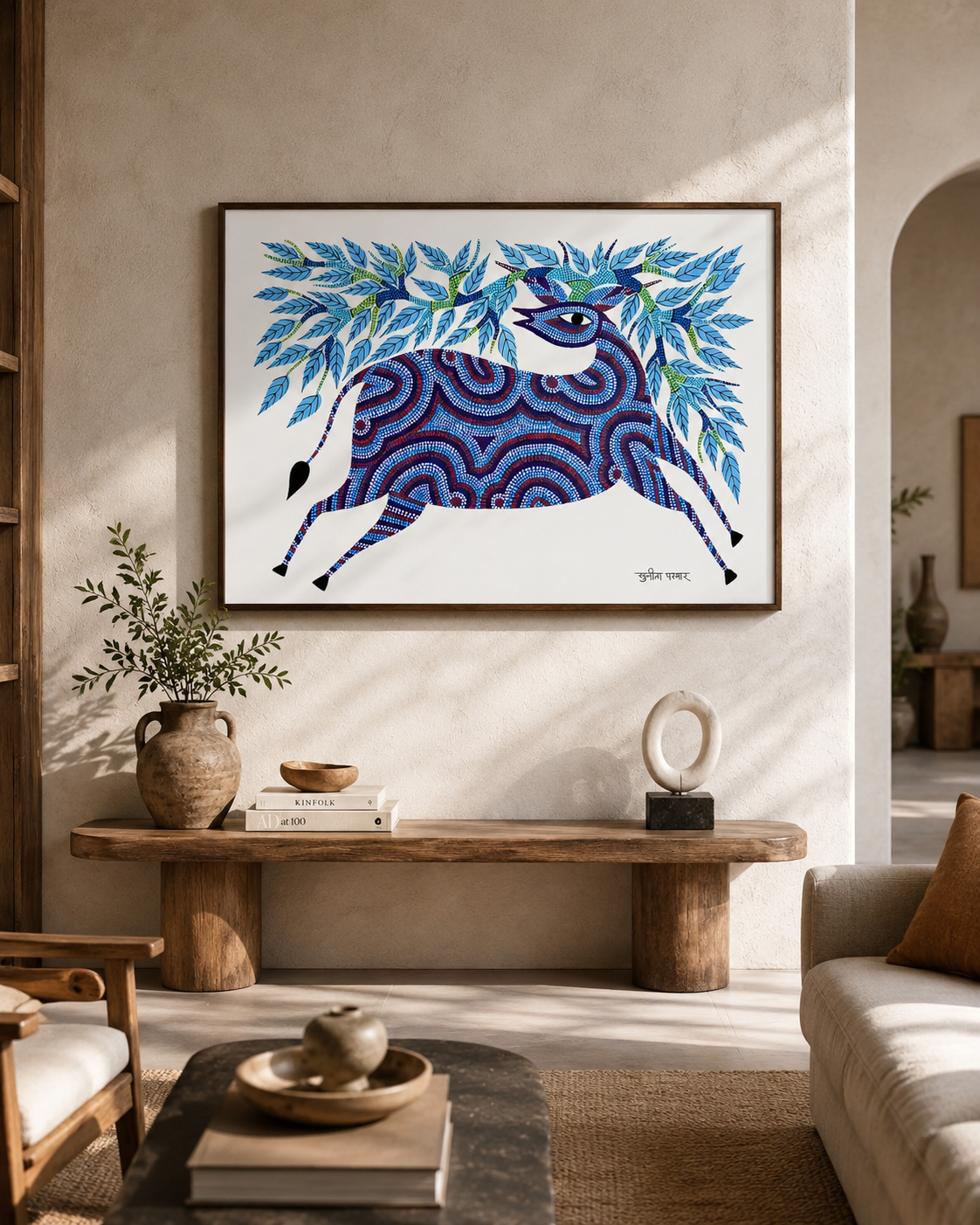 The Silent Language of Dots: Sourcing Authentic Bhil Animal Paintings for Luxury Interiors